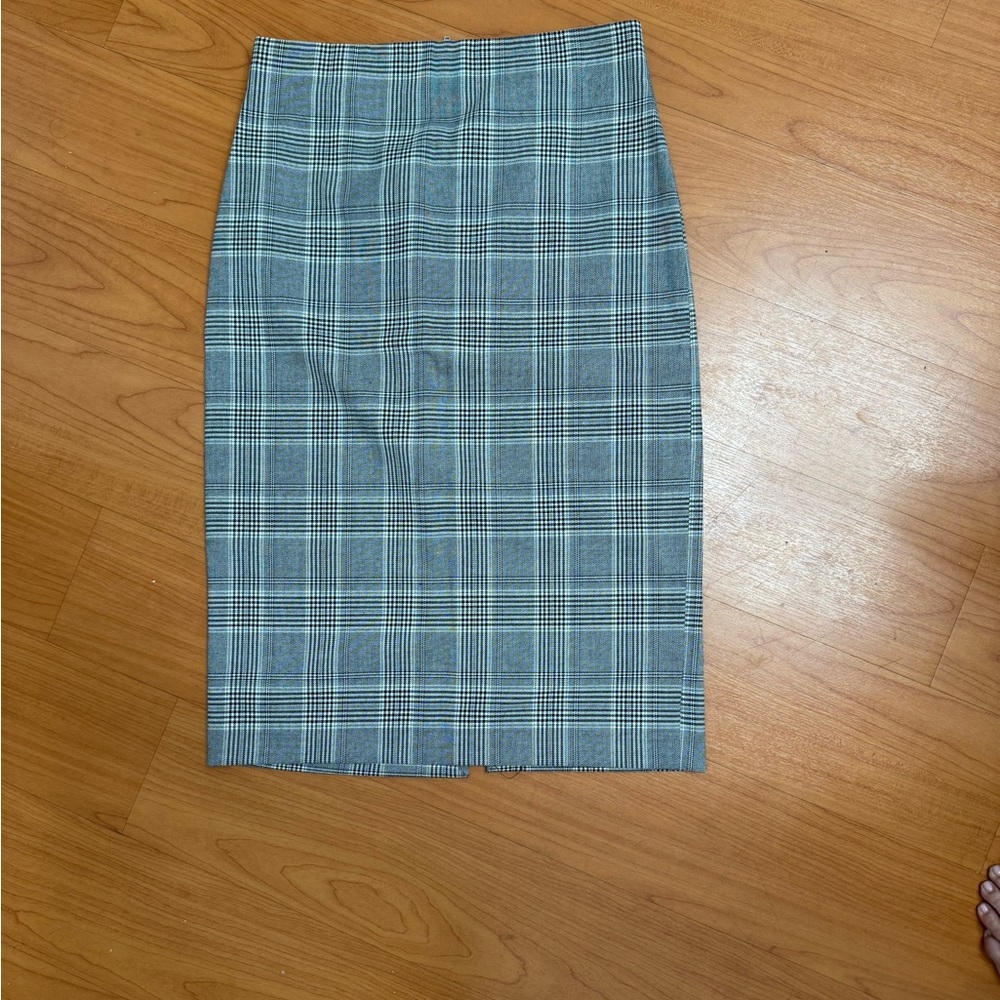 Zara Plaid Pencil Skirt